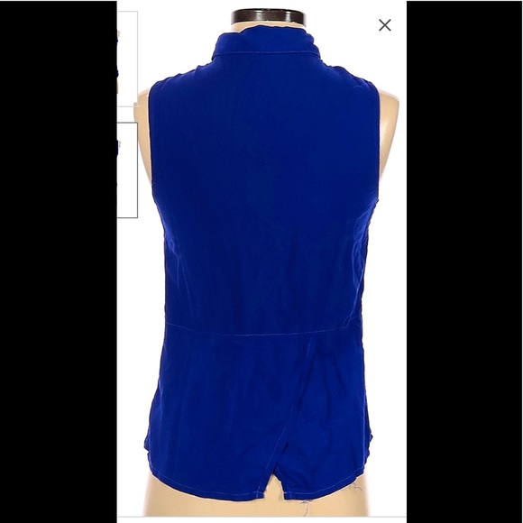 Splendid sleeveless blouse xs royal blue - Picture 2 of 3
